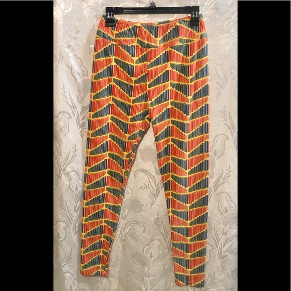 LuLaRoe Pants - LuLaRoe Leggings Orange Yellow One Size